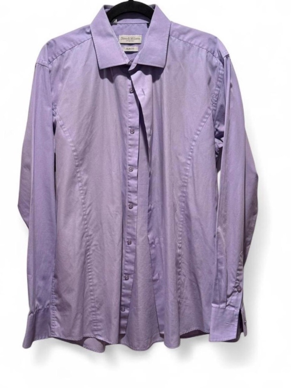 Men's Long-Sleeve Lavender Dress Shirt - Gino di Milano